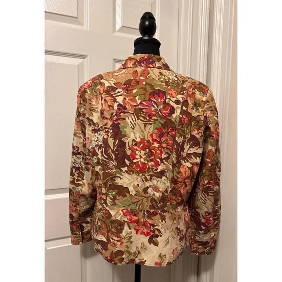 Coldwater Creek Multicolor Floral Jacket - Picture 4 of 7